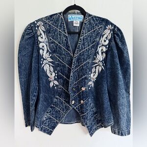 Vintage Embellished Denim Jacket